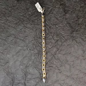 Dual Tone Silver Stark Bracelet