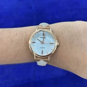 Rose Gold Ladies Analog 92.5 Silver Watch