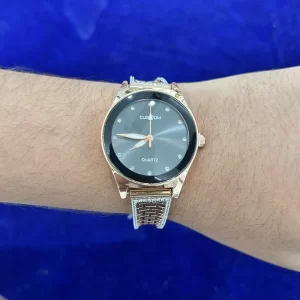 Rose Gold Cz Custom 92.5 Silver Ladies Watch
